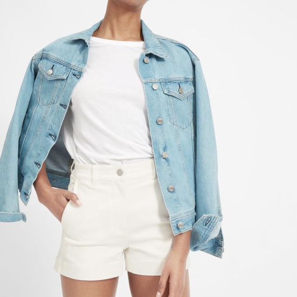 Everlane Pants - Everlane The Cotton Twill Short I Bone White I 2